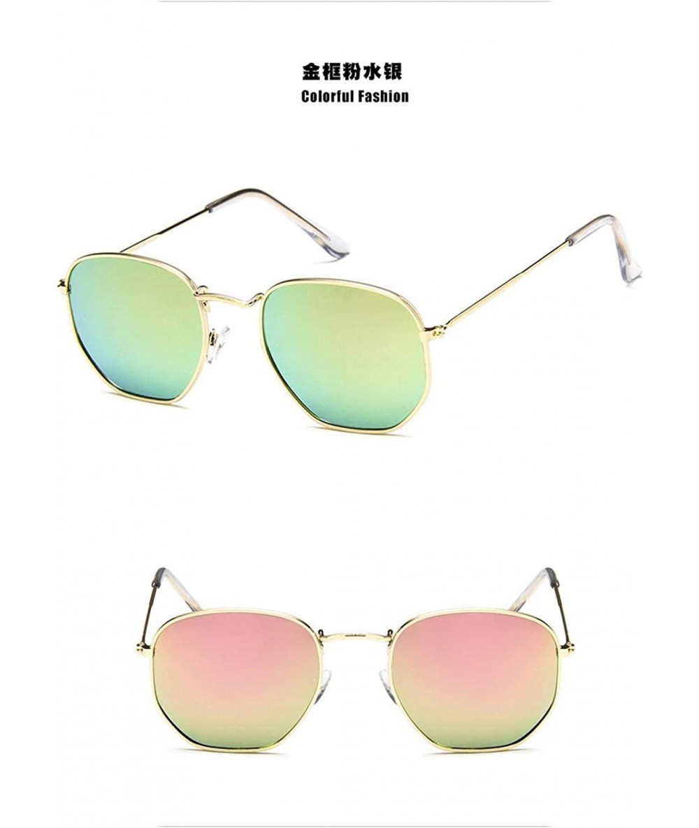 Square Women Retro Polygonal Tinted Color Lens Sunglasses Cute Sexy Eye Vintage Pink Lenses Square Sun Glasses - CA197Y6L53C ...