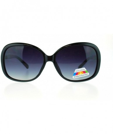 Butterfly Womens Anti Glare Polarized Plastic Round Butterfy Fashion Sunglasses - Black Black - C811MWB0WS7 $19.64