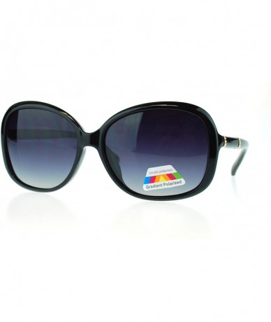 Butterfly Womens Anti Glare Polarized Plastic Round Butterfy Fashion Sunglasses - Black Black - C811MWB0WS7 $12.21