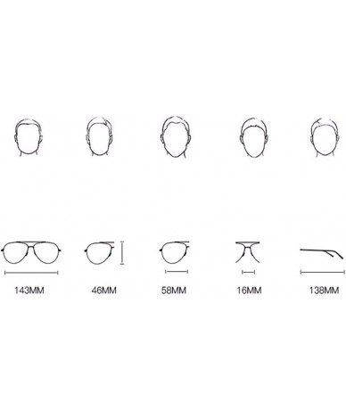 Aviator Retro Polarized Sunglasses for Men and Women Driving Sunglasses - E - CW18QD3NDOR $31.87