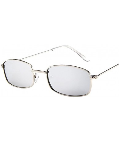 Goggle Vintage Women Man Square Shades Small Rectangular Frame Sun6192g - CA18RS6R5UX $7.67