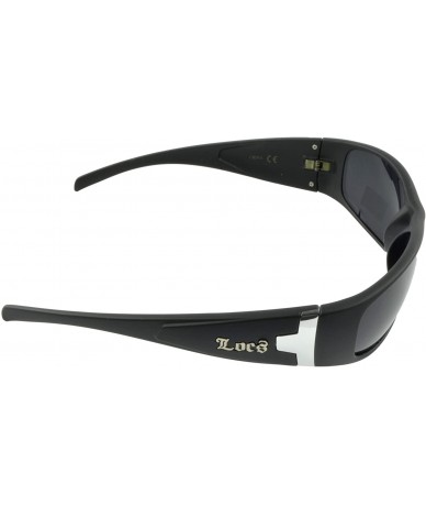 Oversized Gangster Sunglass Hardcore Dark Lens Sunglasses Men Women - Black-matte-iii - C212K8TJ7V7 $12.28