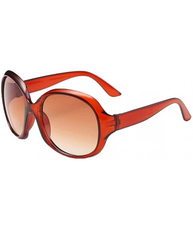 Cat Eye Sunglasses Integrated Siamese Glasses - Brown - C818UC74M34 $7.58