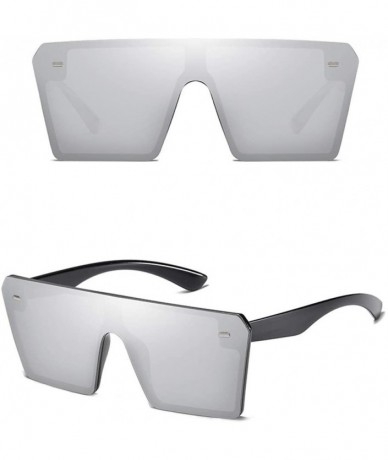 Sport Unisex Oversize Square Sunglasses Glasses Shades Vintage Retro Style (G) - G - CC18UW9DI92 $10.35