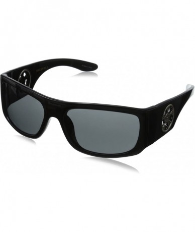 Wrap Black Flys Racer Fly with Smoked Lens Wrap Sunglasses - Shiny Black - CN11QMZJGZJ $55.17