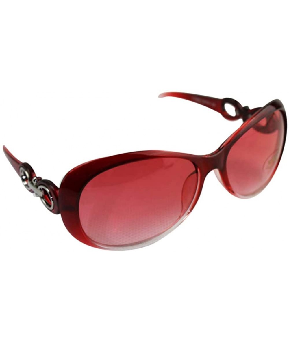 Oversized Stylish Lady Oversized Sunglasses Retro Plastic Frame Glasses Polarized Eyewear - Red - C8127YAUI15 $15.29