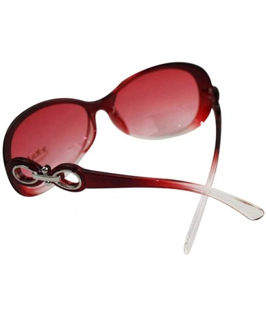 Oversized Stylish Lady Oversized Sunglasses Retro Plastic Frame Glasses Polarized Eyewear - Red - C8127YAUI15 $15.29