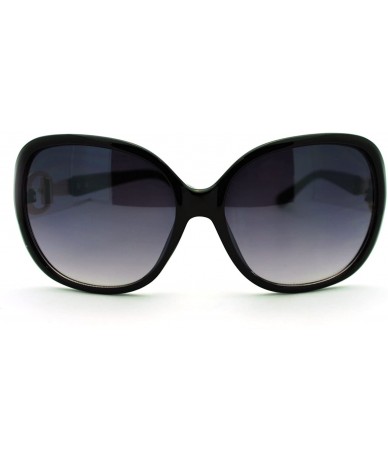 Square Womens Fashion Sunglasses Oversized Soft Square Designer Frame - Black - C111LTTGP2Z $20.24