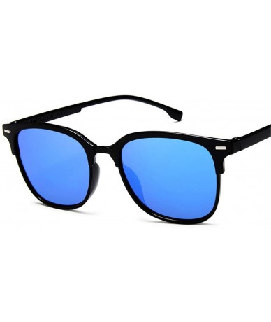Oversized Vintage Square Sunglasses Women Man Silver Sun Glasses - Pink - CE194O0SC6S $46.72