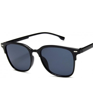 Oversized Vintage Square Sunglasses Women Man Silver Sun Glasses - Pink - CE194O0SC6S $46.72