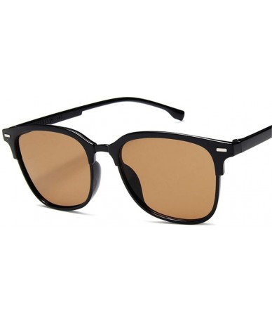 Oversized Vintage Square Sunglasses Women Man Silver Sun Glasses - Pink - CE194O0SC6S $46.72