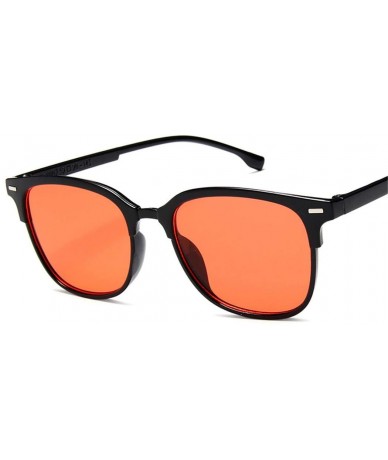 Oversized Vintage Square Sunglasses Women Man Silver Sun Glasses - Pink - CE194O0SC6S $46.72