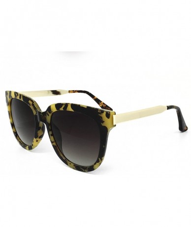 Oversized 6714 Premium Oversize Womens Mens Mirror Funky Retro Fashion Candy Revo Sunglasses - Metal Arm - CH182KTU8I4 $21.48