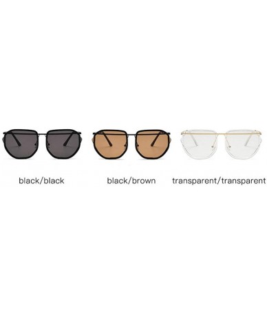 Goggle Oversized Sunglasses Designer Fashion Goggles - Brown - CB18OTUU529 $23.83