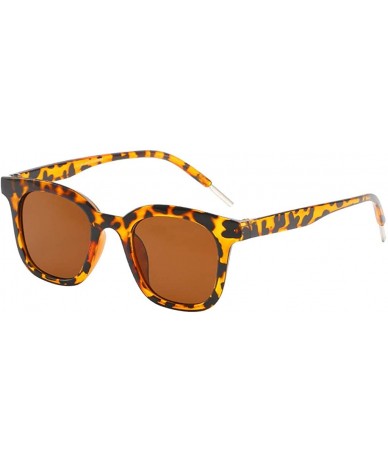 Sport Classic Square Polarized Sunglasses Unisex UV400 Mirrored Fashion Sun glasses Eyewear - Brown - C919482WKUN $11.87
