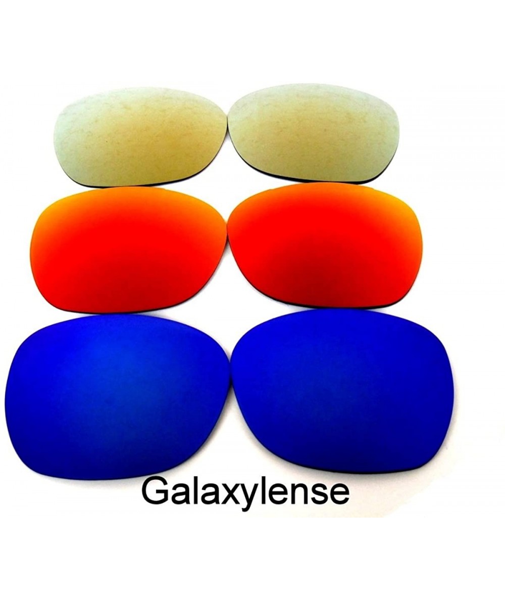 Oversized Replacement Lenses Garage Rock Fire Red Color Polarized - Blue&red&gold - C812432NVW1 $20.19