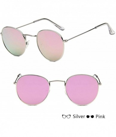 Round Fashion Colorful Round Sunglasses Women Luxury Metal Sunglasse Summer Outdoor UV400 Eyewear Zonnebril Dames - CW197A22Q...