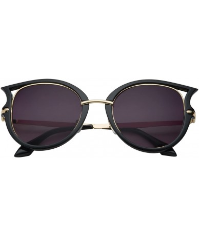 Cat Eye Women's Oversized Pointed Cat Eye Sunglasses - Black - CJ12JXOMKNZ $11.24