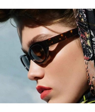 Square Sunglasses For Women Polarized UV Protection - REYO Fashion Unisex Vintage Oval Frame Sunglasses Glasses Eyewear - CP1...