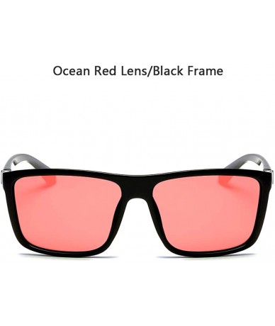 Round Polarized Sunglasses for Men Driving Mens Sunglasses Rectangular Vintage Sun Glasses For Men/Women - C318U8GYU7L $11.62