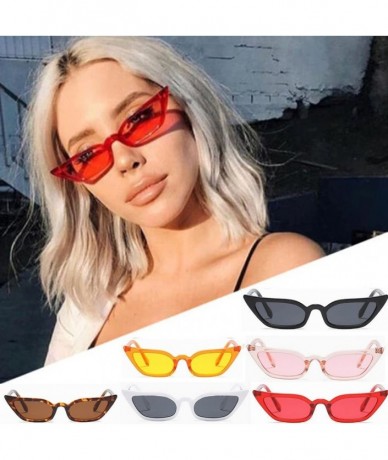Oversized Lady Cat Eye Polarized Sunglasses Womens Trendy Small Frame UV400 Protection Eyewear - Black - CH18Q48X2QE $16.11
