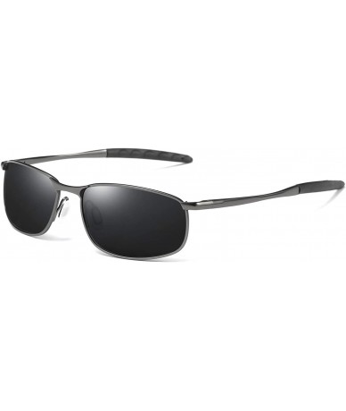 Aviator Fashion Sports Polarized Sunglasses for Men driving fishing aviator HD Lens Metal Frame Men's Sunglasses - CR18ISZMA8...