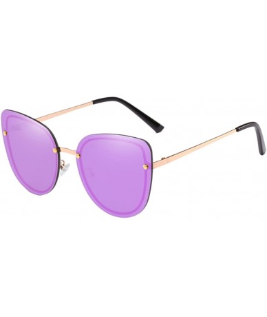 Sport Outdoor Mens Womens Cats Style Eyeglasses UV Protection for Driving Holiday - Purple - C618DMQUHOK $14.64