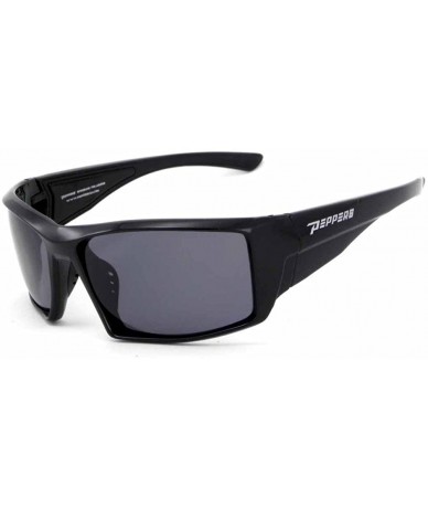 Rectangular Polarized Sunglasses Quiet Storm - Shiny Black / Smoke Tical Polarized - CI11D5VUD37 $41.69