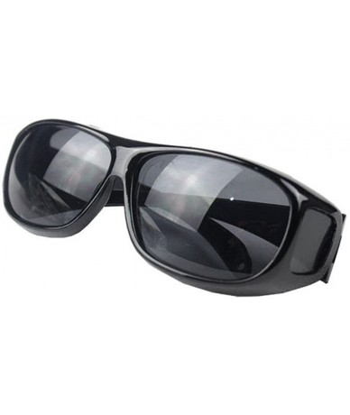 Sport Night Sight Night Driving Over Glasses UV Wind Protection - Grey - CU1887EYZU4 $8.93