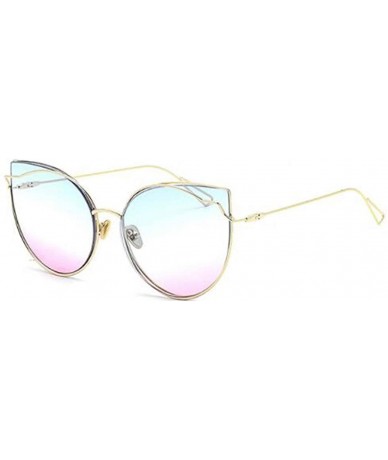 Aviator Sunglasses through the cat eyes new sunglasses- fashion trend retro glasses - E - CV18S7OHS6A $30.58