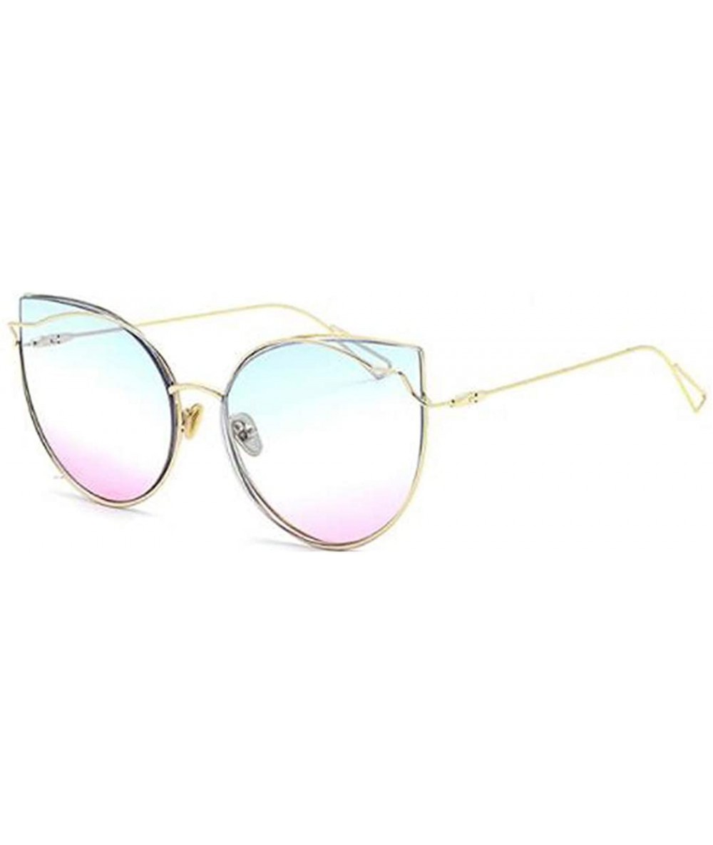 Aviator Sunglasses through the cat eyes new sunglasses- fashion trend retro glasses - E - CV18S7OHS6A $30.58