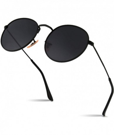 Oversized Retro Round Polarized Steampunk Sunglasses Side Shield Goggles Gothic S92-ADVANCED POLARIZED - CU18NHOM7OH $24.75