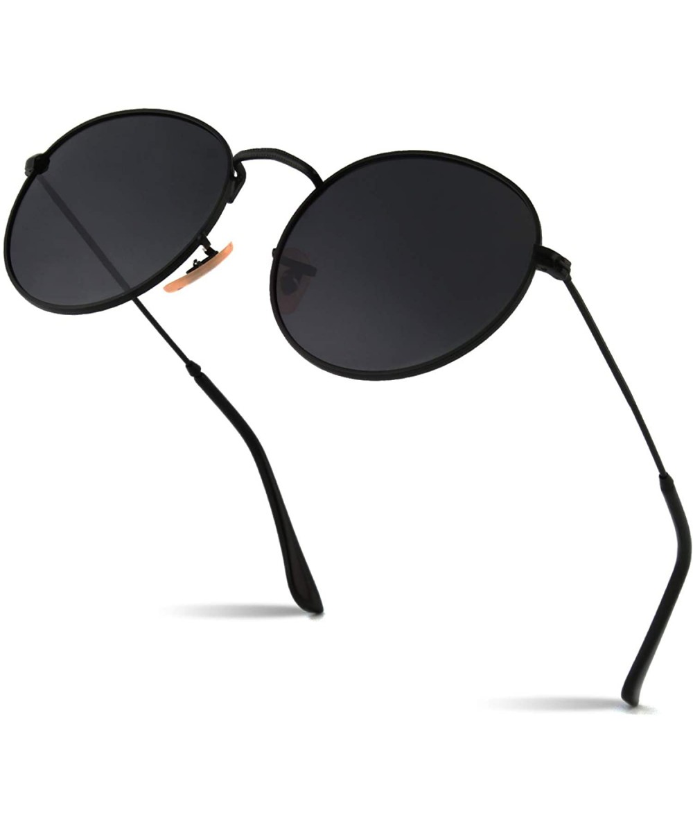 Oversized Retro Round Polarized Steampunk Sunglasses Side Shield Goggles Gothic S92-ADVANCED POLARIZED - CU18NHOM7OH $14.04
