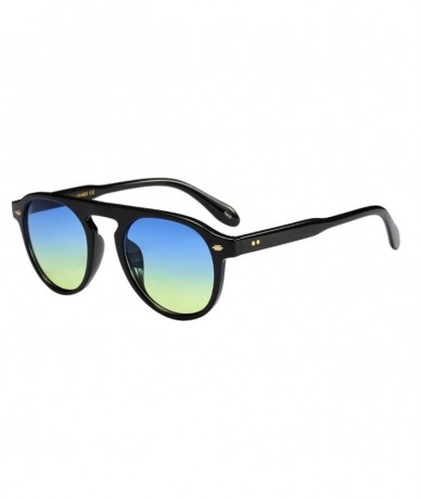 Oval Unisex Oversized Sunglasses Fashion Vintage Oval Frame Sunglasses Retro Eyewear Fashion Ladies Man (E) - E - CJ18G8ZQU54...