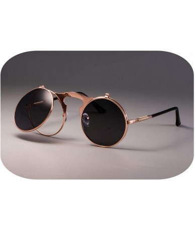 Round 3057 STEAMPUNK Metal Round Sunglasses Men Women Retro CIRCLE SUN GLASSES Fashion Eyewear Shades UV Protection - CV197A2...