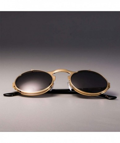 Round 3057 STEAMPUNK Metal Round Sunglasses Men Women Retro CIRCLE SUN GLASSES Fashion Eyewear Shades UV Protection - CV197A2...