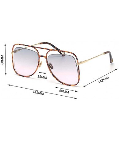 Aviator Cat eye fashion sunglasses - hollow sunglasses new sunglasses - E - CF18S8CD5E8 $55.28