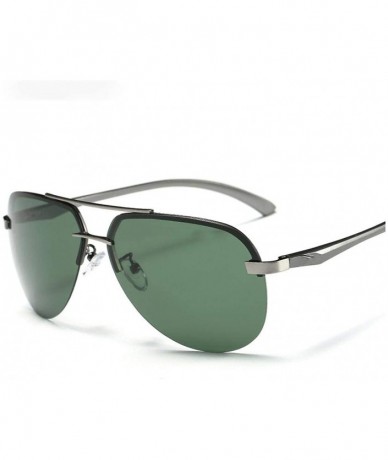 Square New 2019 Alloy Frame Classic Driver Men Sunglasses Polarized Coating Mirror Eyewear Aviation Sun Glasses Women - C1198...