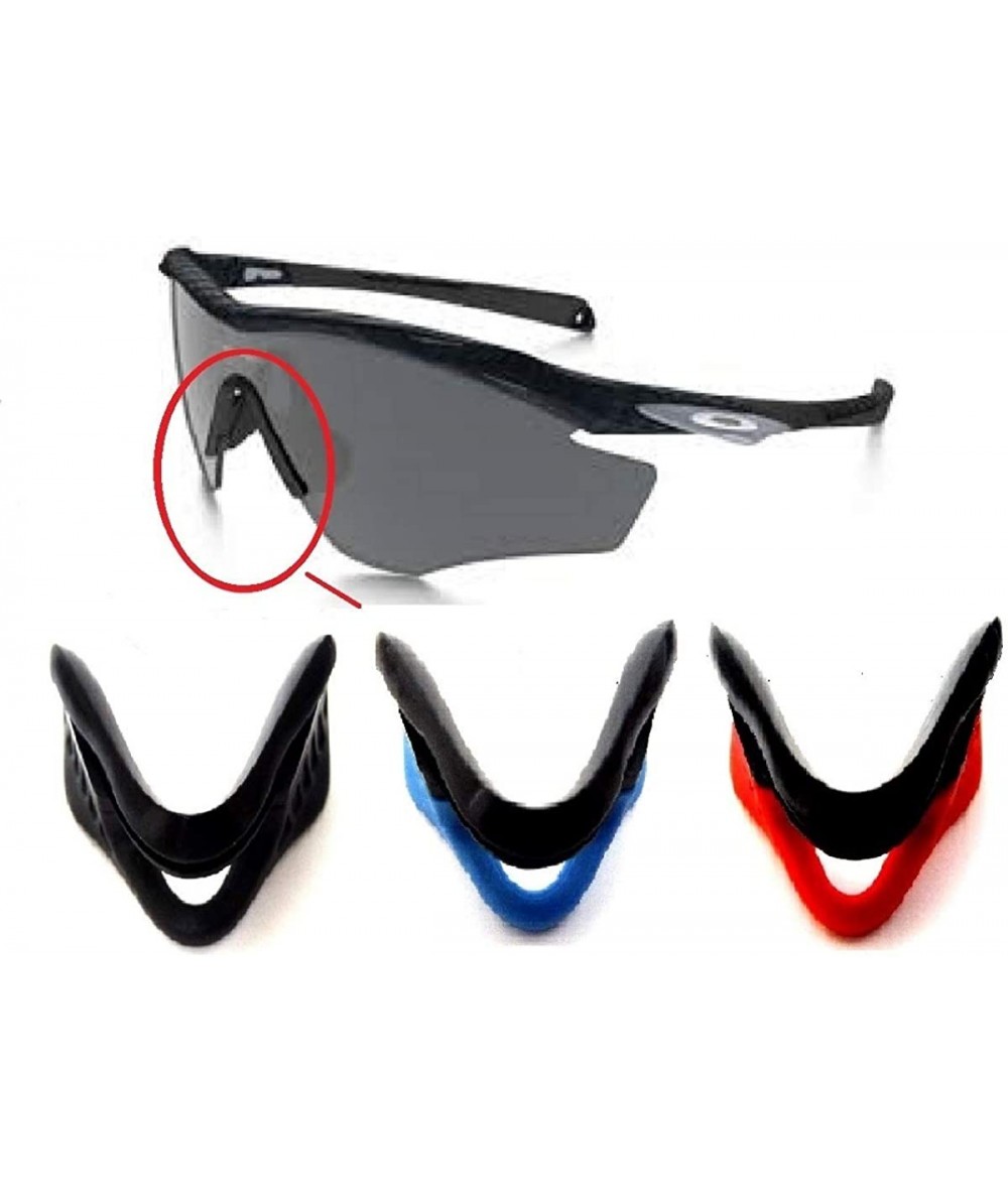 Sport Nose Pads Rubber Kits M2 Frame Sunglasses Black/Blue/Red - Black/Blue/Red - CO1807839SG $12.19