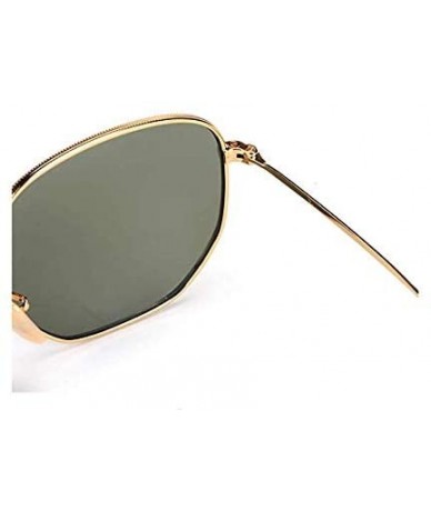 Oval Sunglasses for Men Women Flash Lens Street Fashion Metal Frame Classic Vintage Shades Light Weight JM001 - CF18ISTNS0W $...