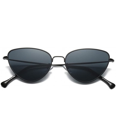 Cat Eye Summer Unisex Eye Sunglasses-Tigivemen Retro Cat Eye Glasses Eyewear for Driving Fishing lens - Black - CB18RLTONSK $...