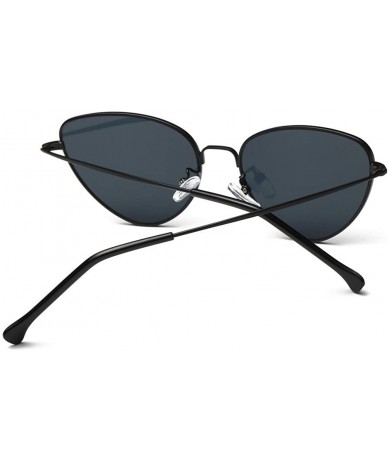 Cat Eye Summer Unisex Eye Sunglasses-Tigivemen Retro Cat Eye Glasses Eyewear for Driving Fishing lens - Black - CB18RLTONSK $...