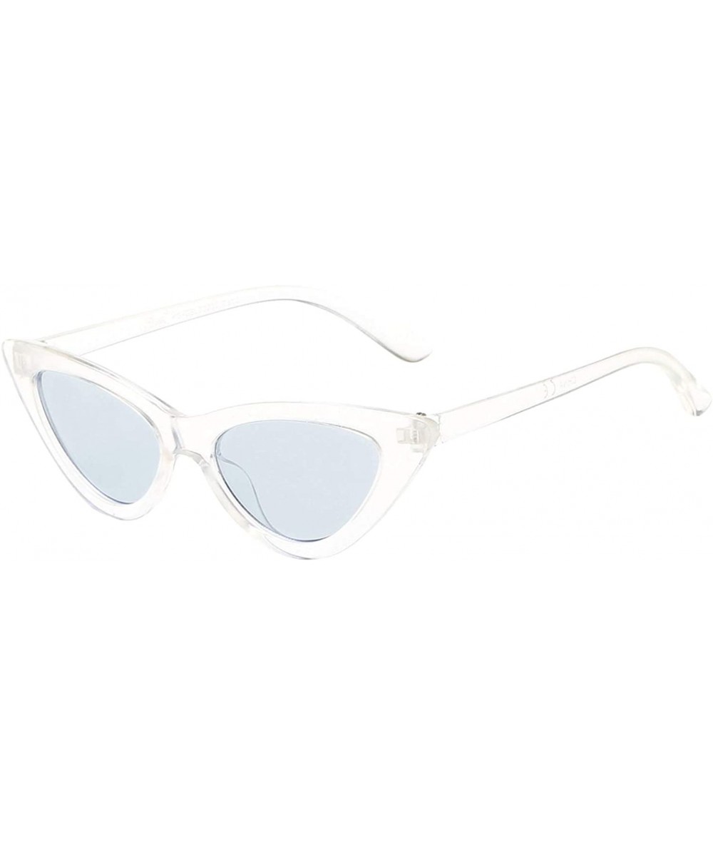 Oval Kids Cateye Girls Sunglasses AGE 4-12 Transparent Clear Frame Giselle Pouch - Smoke - CS18U4QDZK7 $9.82