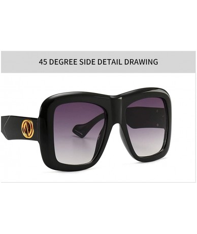 Goggle The Retro Large Frame Sunglasses for Men and Women are Very Suitable for Traveling - Running and Driving - CN18Y4I6OAM...