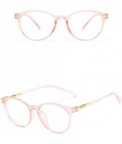 Wrap College Stylish Non Prescription Eyeglasses Students - Pink - C2196IHECY7 $8.92