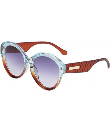 Rectangular Multicolor Sunglasses Oversized Everyday - A - C918T88ITI9 $10.67