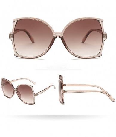 Goggle Women Sunglasses Vintage Retro Plastic Octagon Geometric Eyewear - F - C718Q2OINOX $7.95
