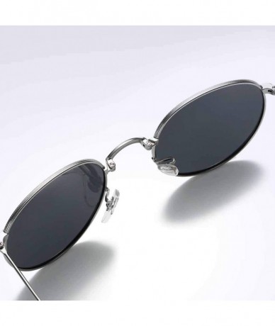 Oversized Unisex Polarized Folding Rimless Sunglasses UV400 Lens Glasses - Coffee - CO19032MZOR $30.00