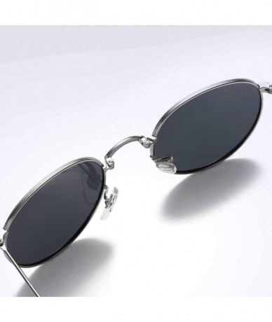 Oversized Unisex Polarized Folding Rimless Sunglasses UV400 Lens Glasses - Coffee - CO19032MZOR $11.84