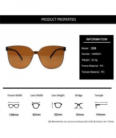 Rimless Unisex Frameless Polarized Sunglasses SFE Fashion UV Protection Lightweight Driving Fishing Sports Sunglasses - A - C...